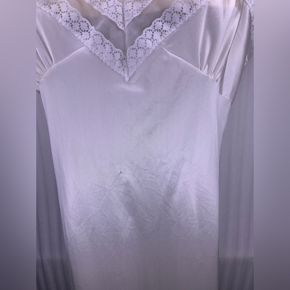 Vintage Lingerie Size 40 Long Lace Silk Sheer Richform Adjustable Straps - Picture 5 of 11